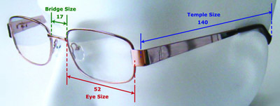 Sizing Eyeglass Frames